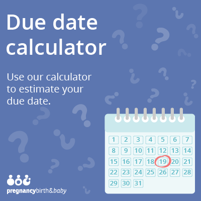 Due date calculator - Promo tile
